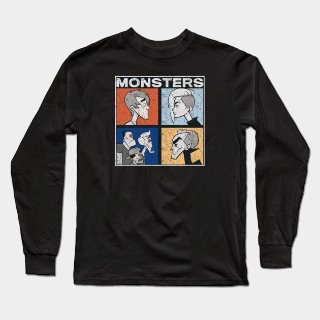 all time monsters Long Sleeve T-Shirt by Double D  